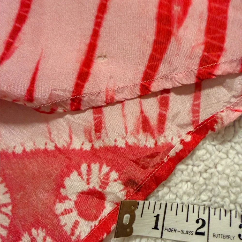 Bl-nk Anthropologie Lia Shibori Pink & Red Tie Dye Kimono Cardigan - Picture 11 of 13